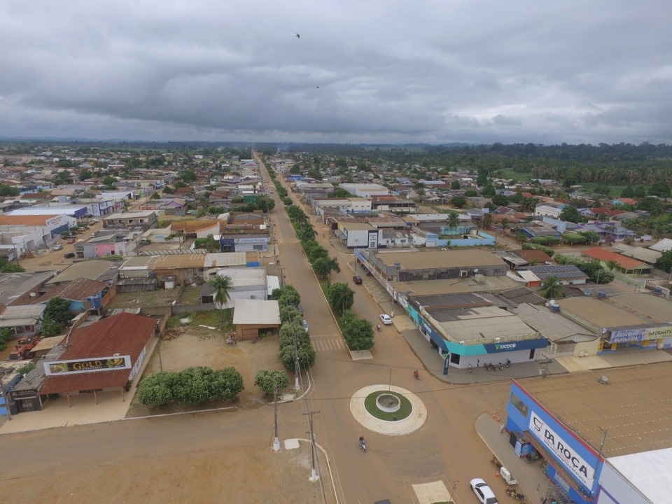 Vista aérea de Rio Crespo RO