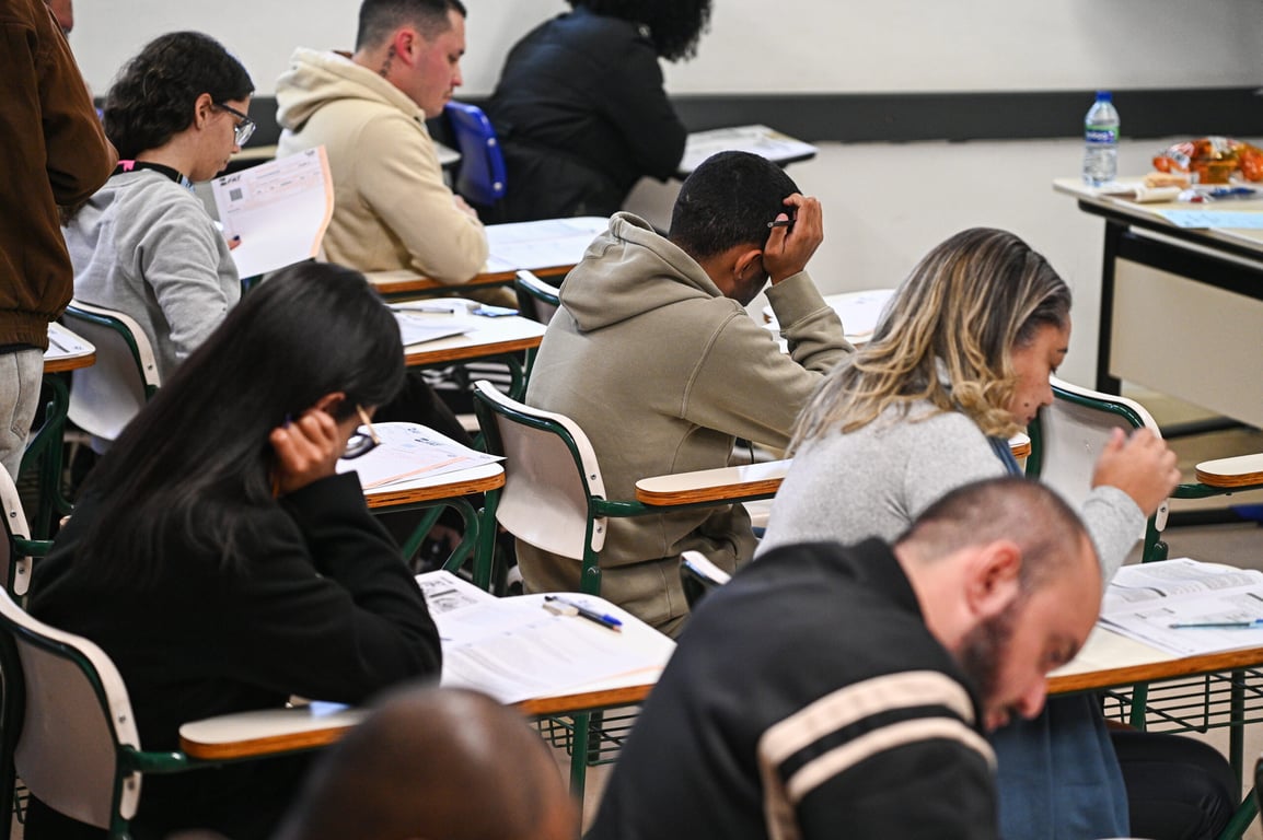 Candidatos em prova objetiva