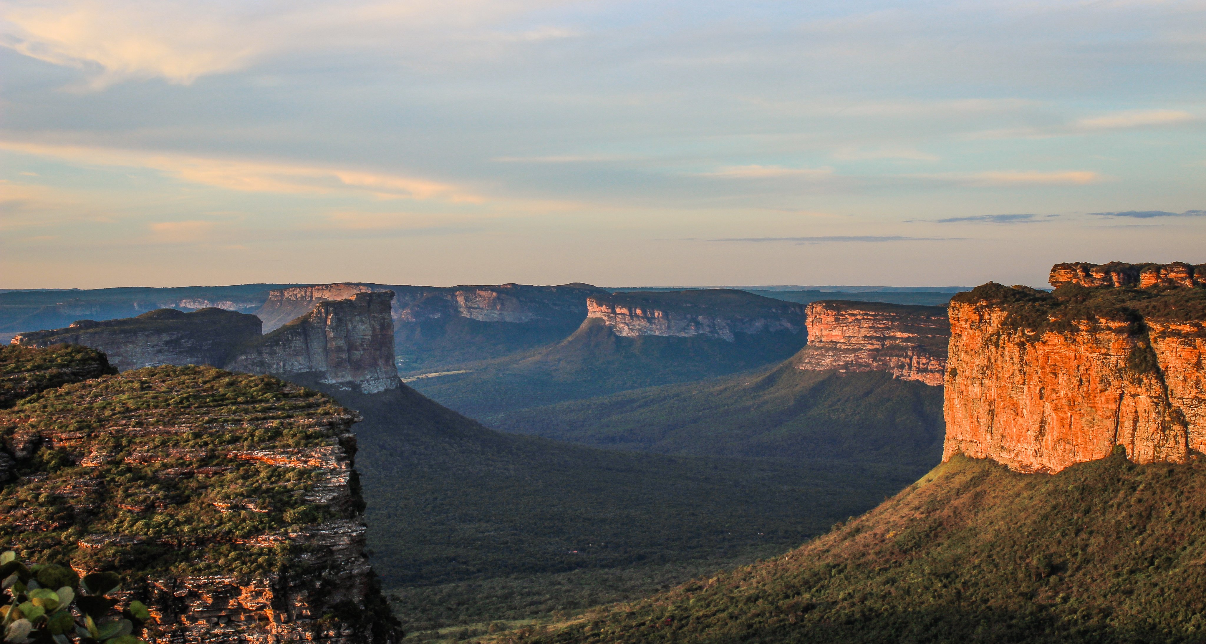 Vista urbana de Seabra, na Chapada Diamantina, ao entardecer