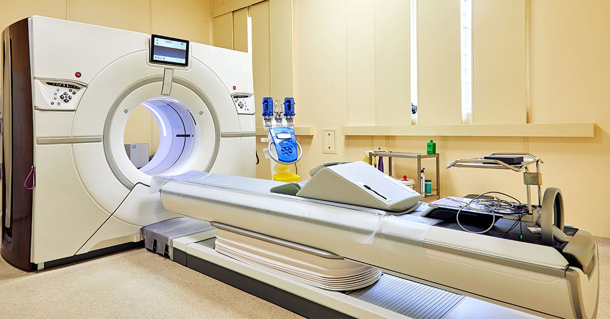 Equipamento de diagnóstico por imagem em hospital
