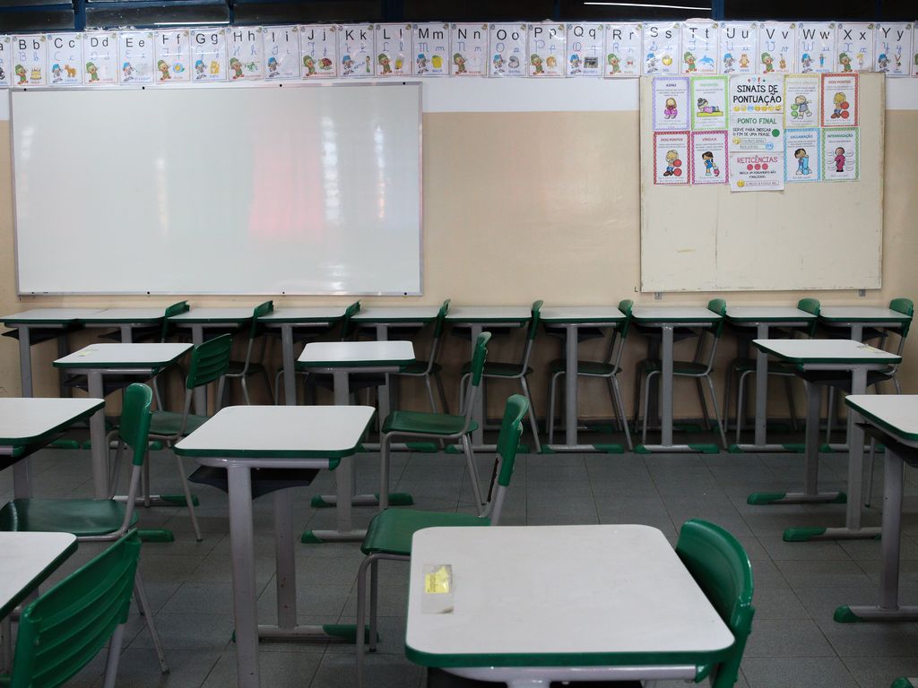 Sala de aula da rede pública
