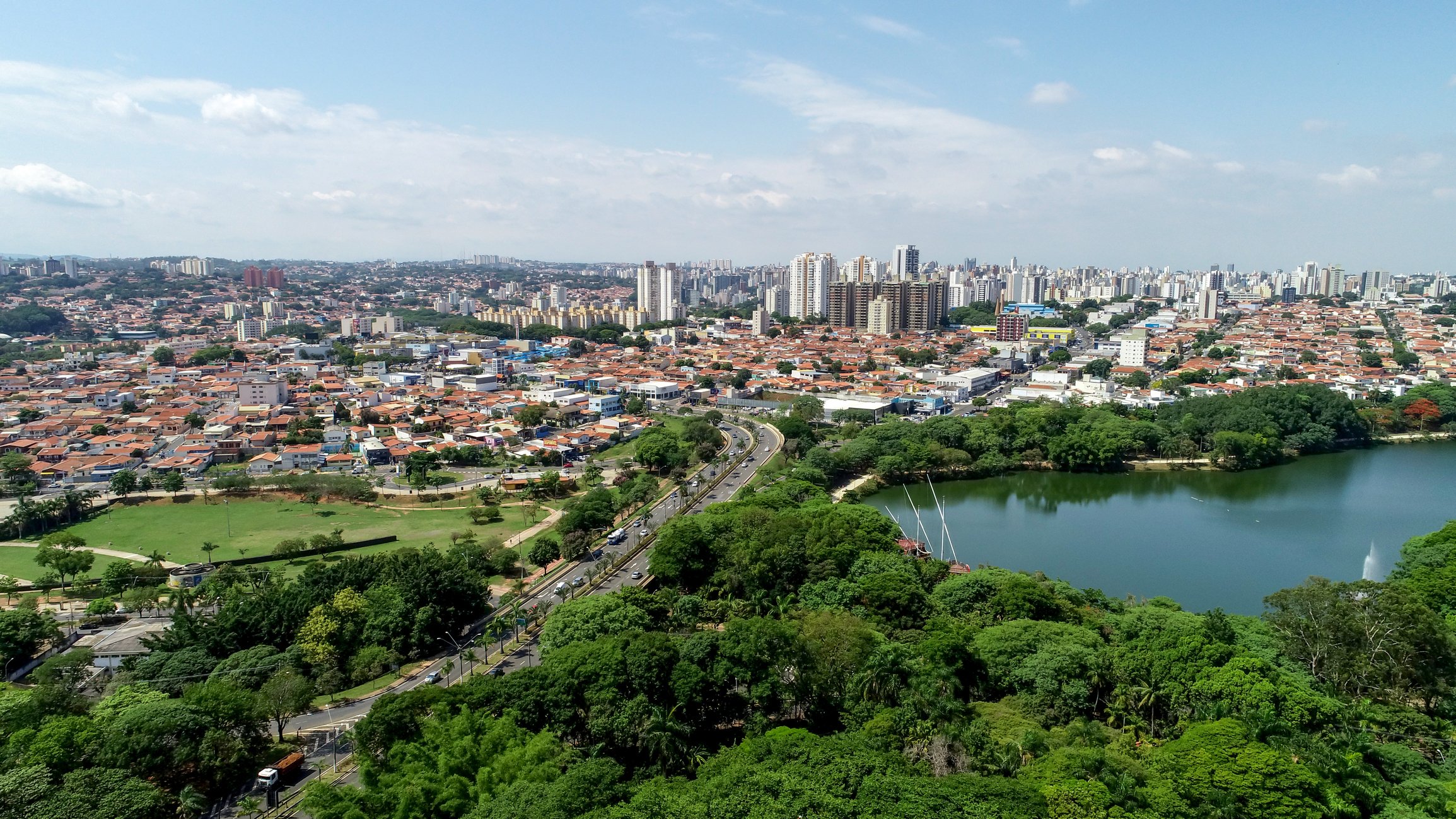 Vista aérea de Campinas SP