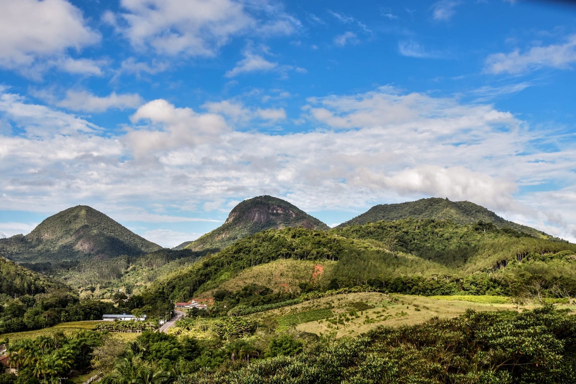Paisagem de Apiúna (SC), no Vale do Itajaí