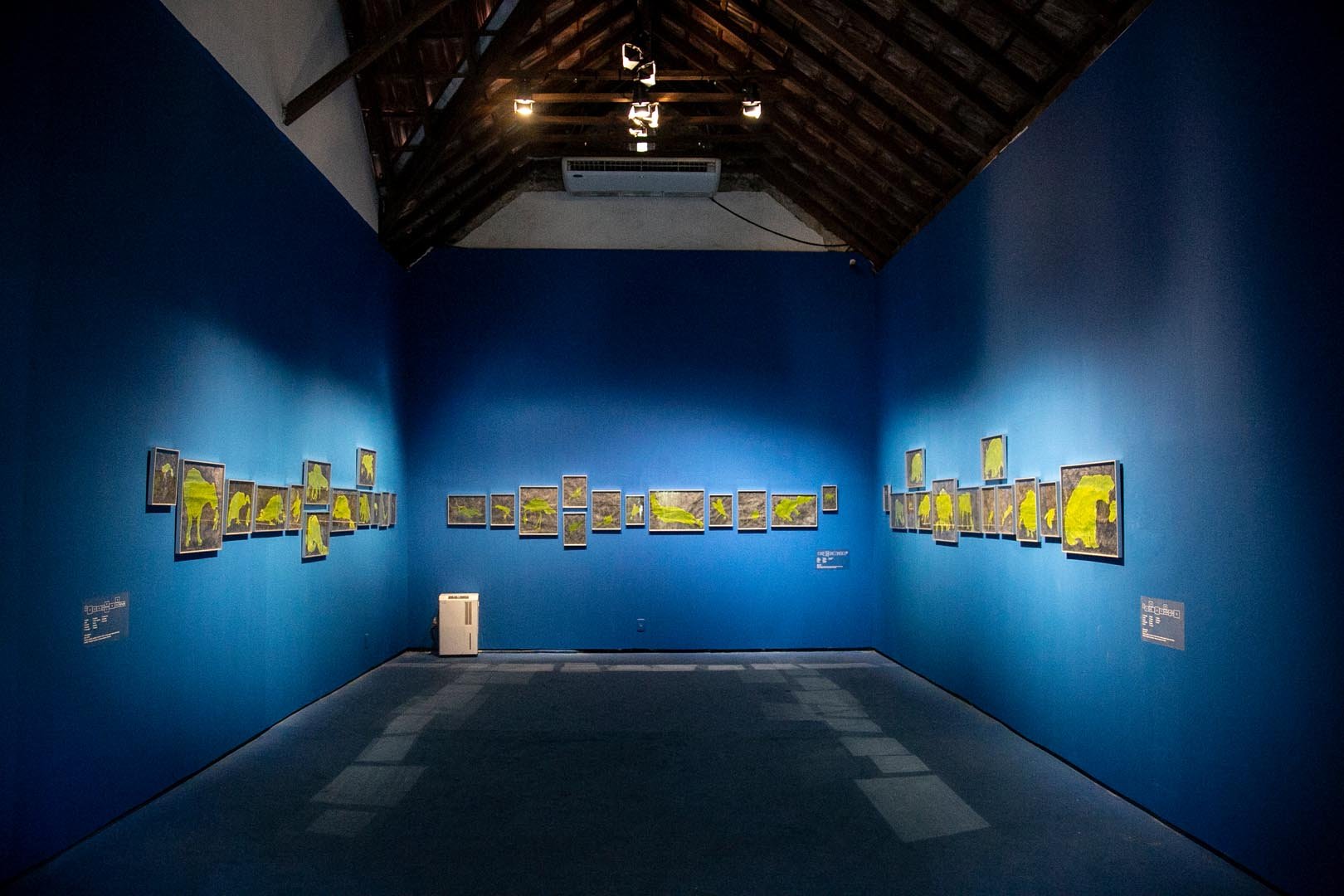 Sala de aula da rede pública com carteiras e quadro
