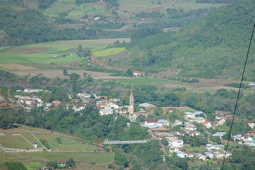 Vista aérea de Santa Tereza de Goiás, no norte goiano