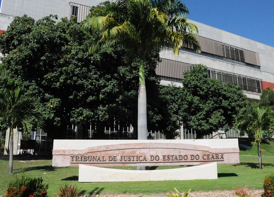 Fachada do Tribunal de Justiça do Ceará, em Fortaleza
