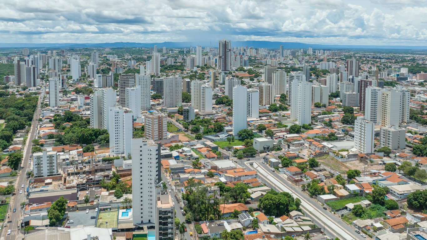 Vista aérea de Cuiabá, capital de Mato Grosso