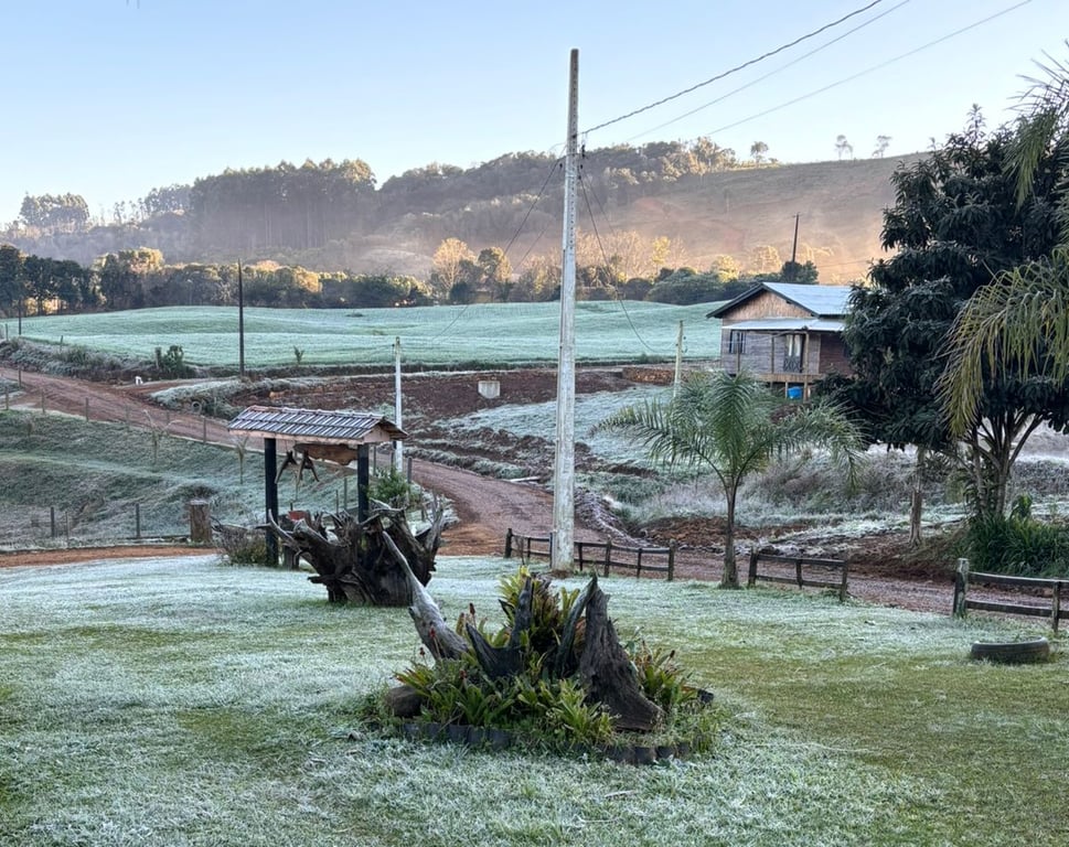 Vista aérea de Concórdia, em Santa Catarina