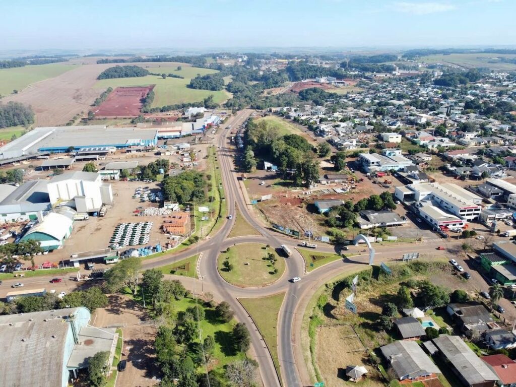 Vista aérea de Ibirubá, no Alto Jacuí RS