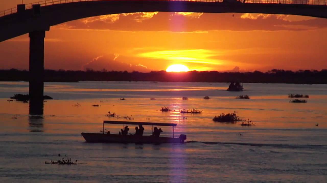 Vista do Pantanal em Ladário MS, às margens do Rio Paraguai