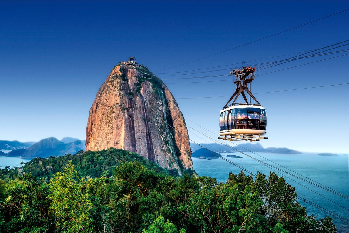 Pão de Açúcar visto da Urca, no Rio de Janeiro