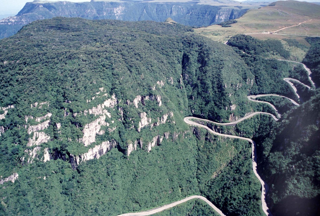 Paisagem rural de Santa Catarina ao entardecer