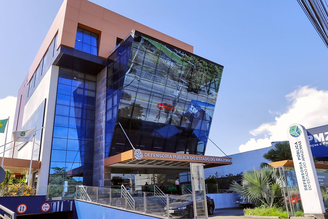 Fachada da Defensoria Pública do Estado do Amazonas (DPE-AM), em Manaus
