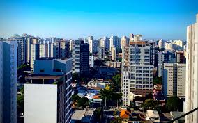 Vista urbana de Campos Elíseos, região central de São Paulo, ao entardecer