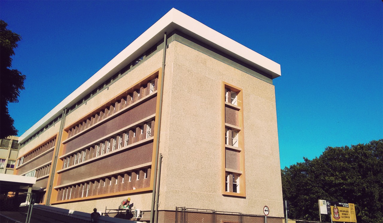 Fachada do Hospital das Clínicas da Faculdade de Medicina de Marília (HCFAMEMA)