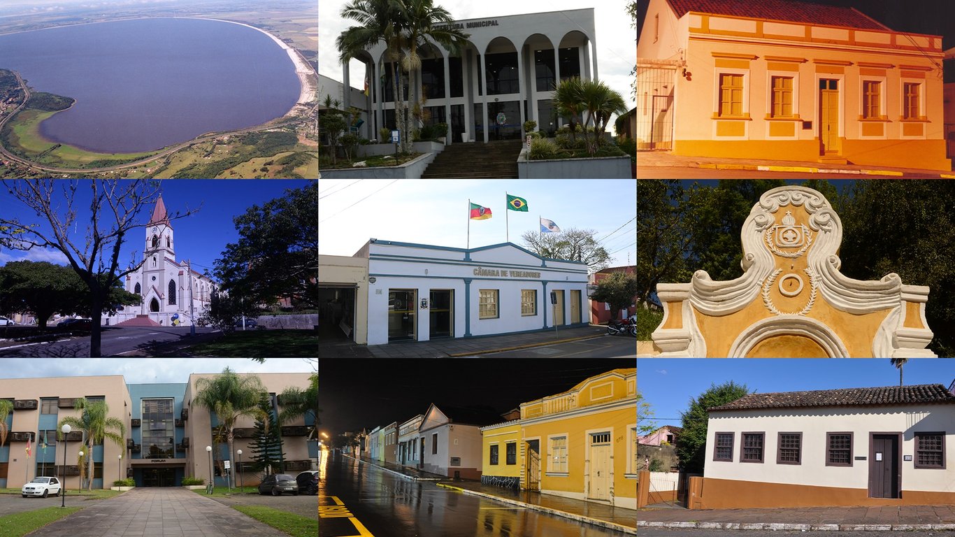 Paisagens e prédios históricos de Santo Antônio da Patrulha (RS)