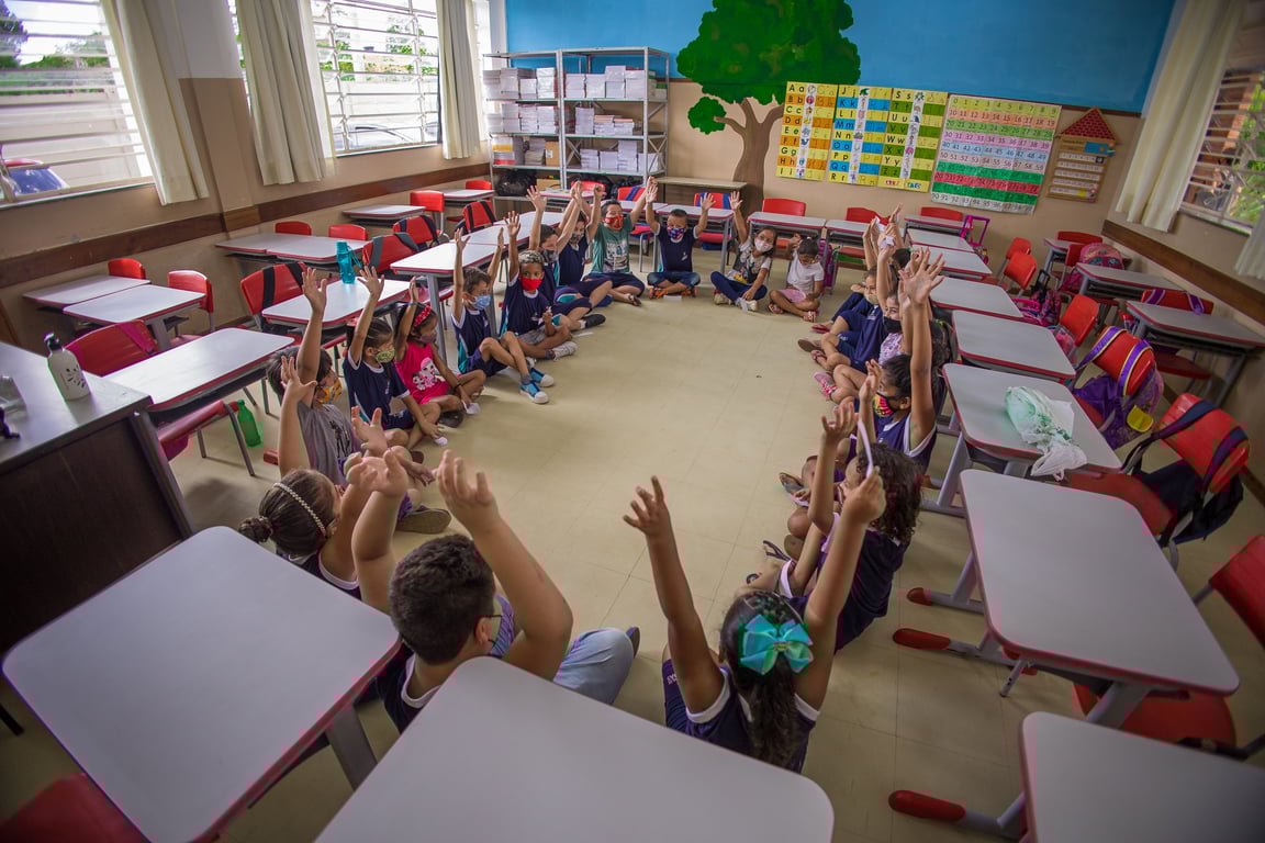 Sala de aula na rede pública do RS