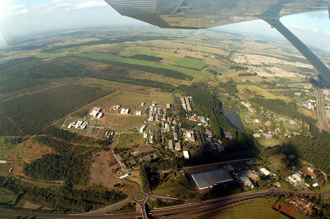 Vista aérea do campus da UFSCar em São Carlos