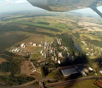 Vista aérea do campus da Universidade Federal de São Carlos UFSCar em São Carlos SP.
