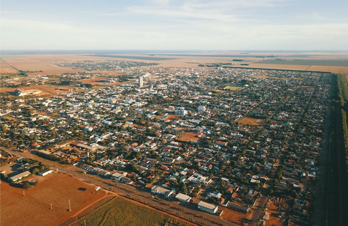 Vista aérea de Campo Novo do Parecis MT