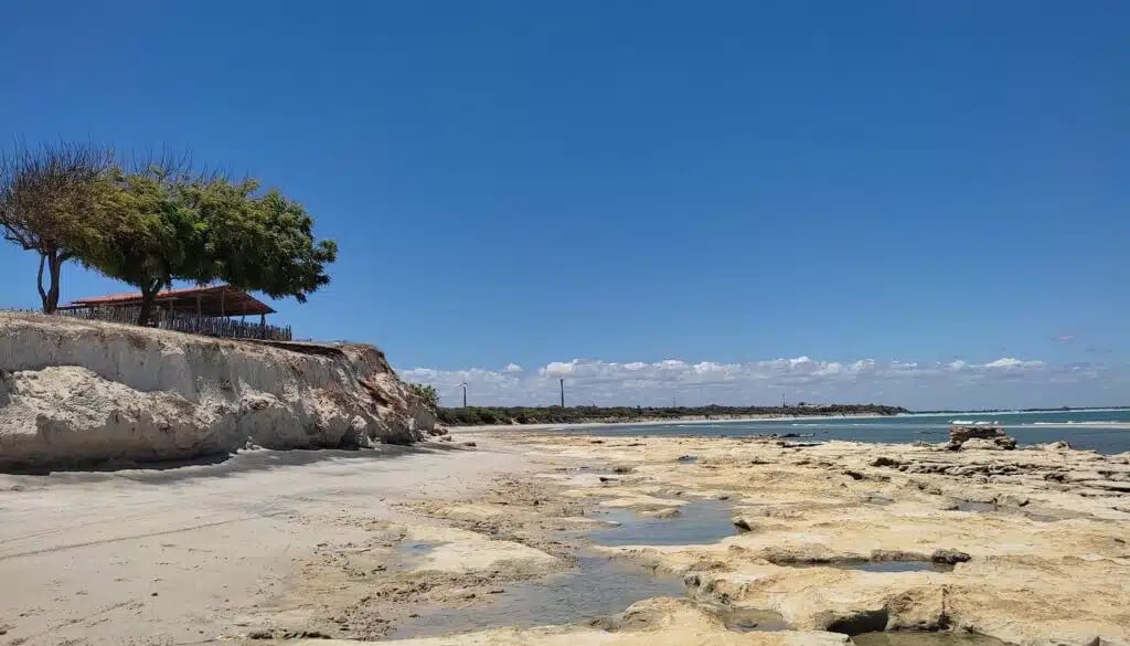 Orla de Fortim, no litoral leste do Ceará