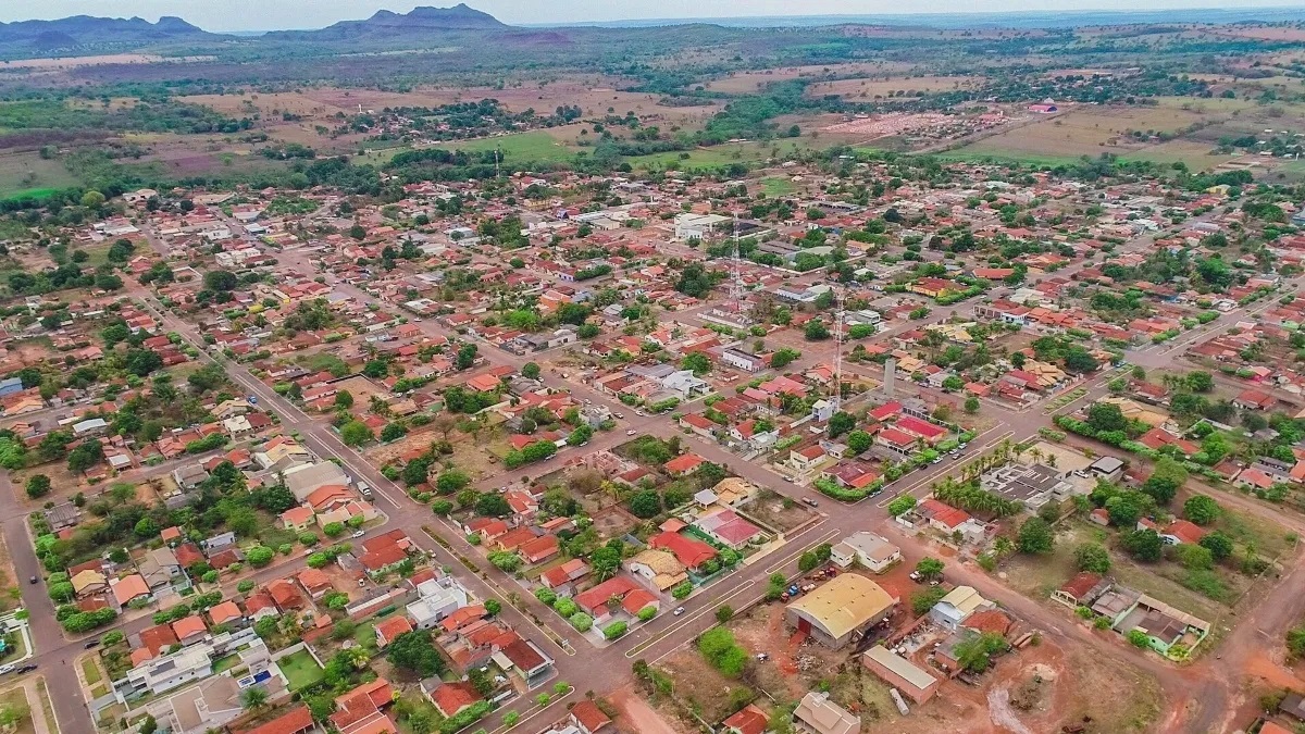 Vista aérea de Pedro Gomes MS