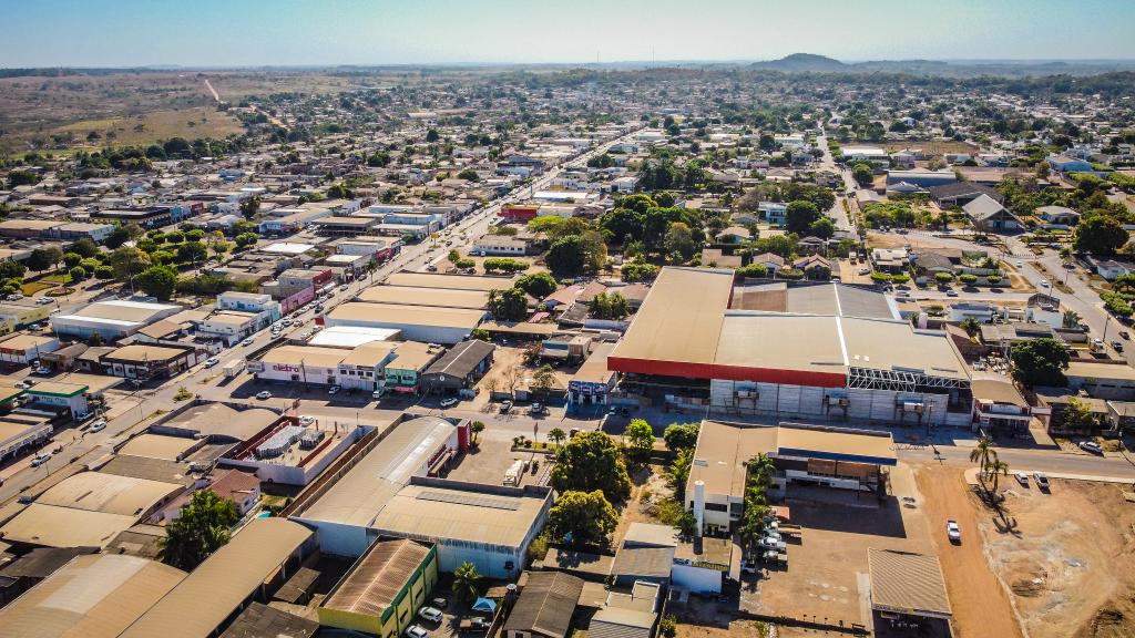 Vista aérea de Peixoto de Azevedo MT