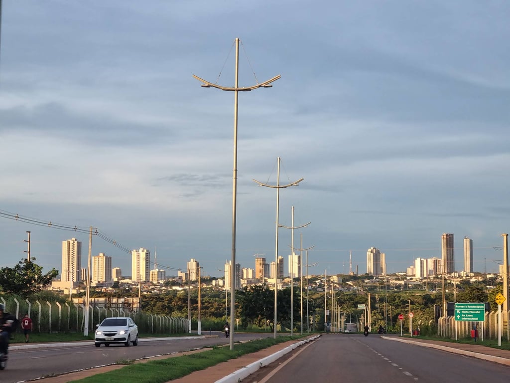 Skyline de Rondonópolis MT ao entardecer