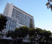 Fachada da Reitoria da Universidade do Estado de Minas Gerais (UEMG), em Belo Horizonte.