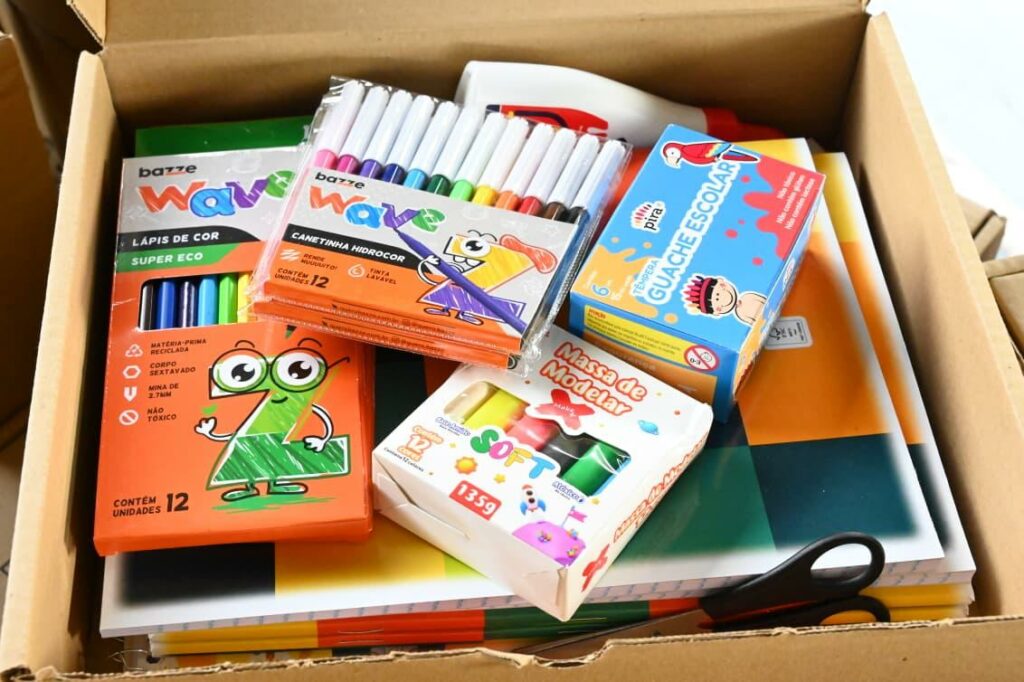 Materiais pedagógicos em sala de aula