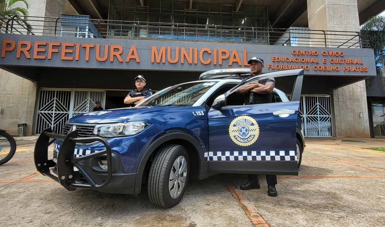 Viatura de Guarda Civil Municipal em patrulhamento urbano (imagem ilustrativa)