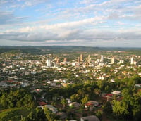 Vista aérea de Francisco Beltrão PR; seleção para professor substituto da UTFPR.