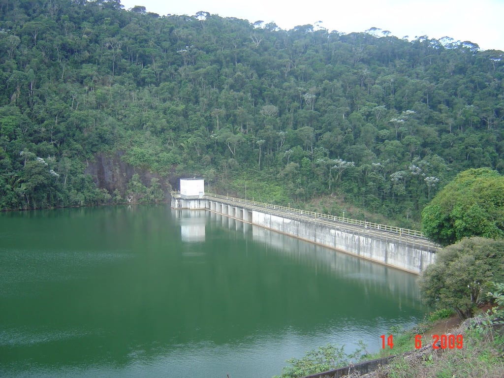 Paisagem na região serrana capixaba, em Santa Maria de Jetibá ES