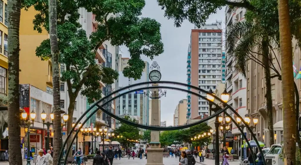 Vista urbana de Curitiba