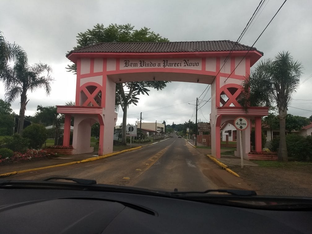 Entrada da cidade de Pareci Novo, no Vale do Caí RS