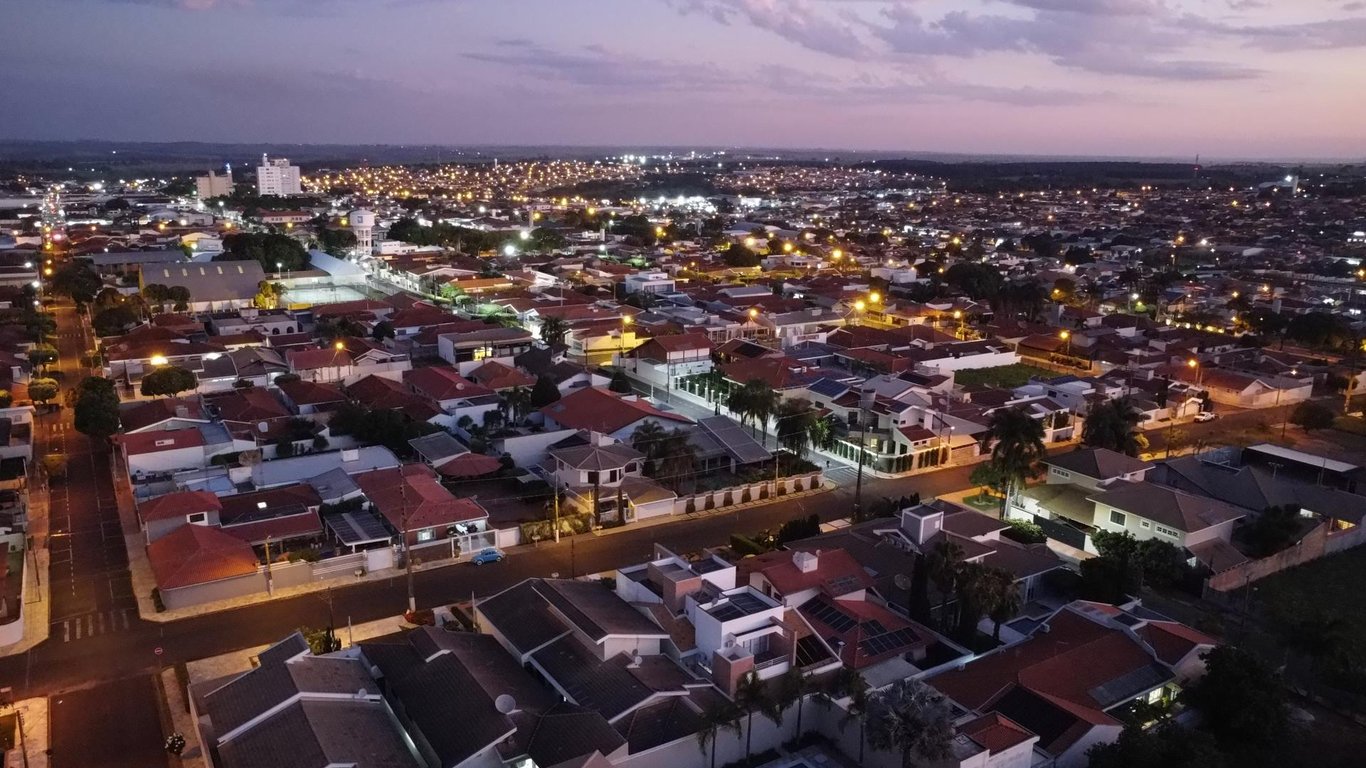 Vista panorâmica de Novo Horizonte (SP)