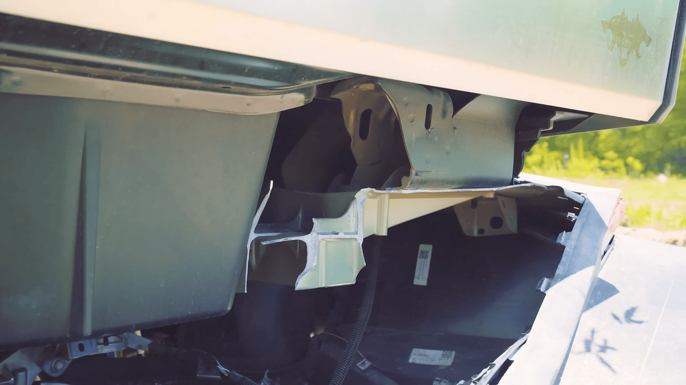 Cybertruck Frame Breaks Towing F-150