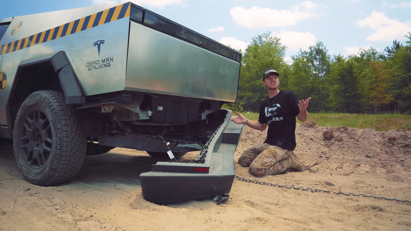 Cybertruck Frame Breaks While Towing F-150