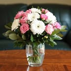 Sweet Thoughts Flower Arrangement with Teddy gift option