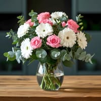 Sweet Thoughts Flower Arrangement with Teddy — view 3