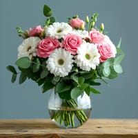 Sweet Thoughts Flower Arrangement with Teddy — view 4