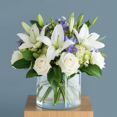 Graceful Beauty White Flower Arrangement