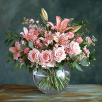 Pink Flora Flower Vase — view 1