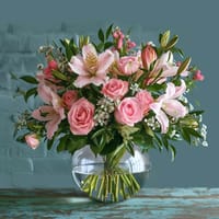 Pink Flora Flower Vase — view 2