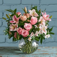 Pink Flora Flower Vase — view 3