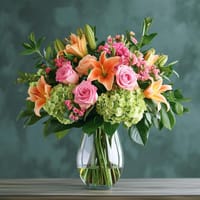 Fantasia Blush Flower Vase — view 1