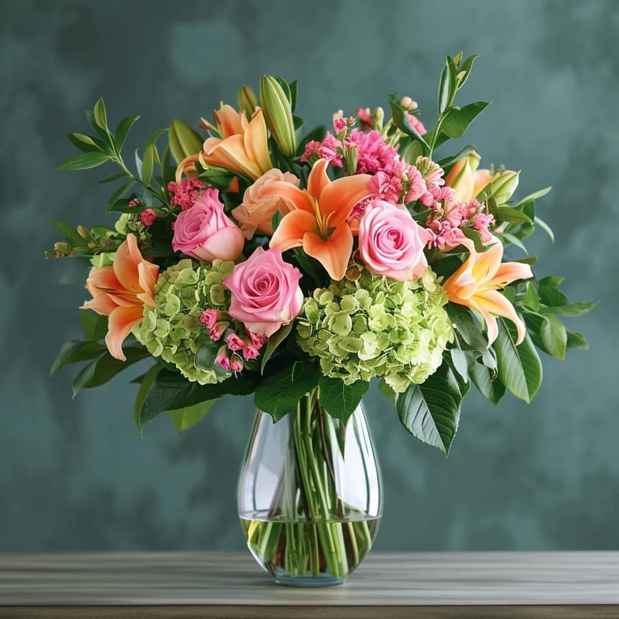 Fantasia Blush Flower Vase