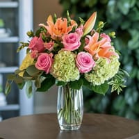 Fantasia Blush Flower Vase — view 3