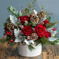 Christmas Blooms Floral Arrangement — view 1