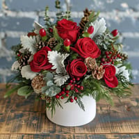 Christmas Blooms Floral Arrangement — view 2